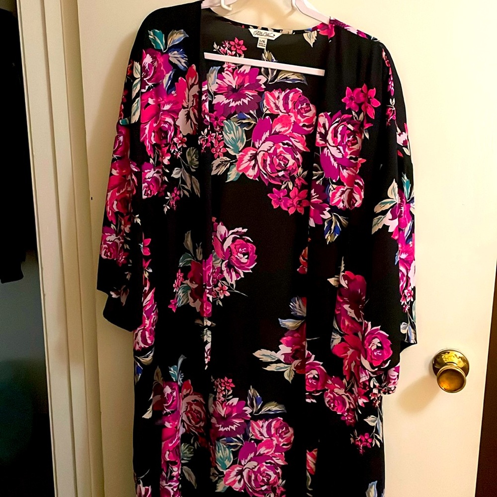 Pioneer Woman L/XL Kimono Duster Floral